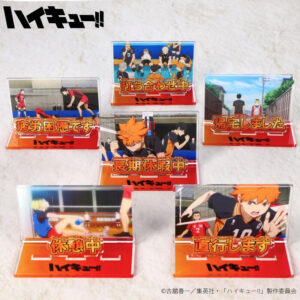 「ハイキュー!!」研磨は休憩中♪日向＆影山は“長期休暇”でガッツポーズ！ アクリルメッセージディスプレイ登場(アニメ！アニメ！)