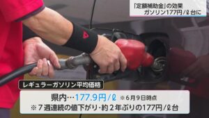 「まだまだ高い」「理想は120〜130円」レギュラーガソリン平均価格・約2年ぶりに177円台に　「定額補助金」の効果か(FNNプライムオンライン)